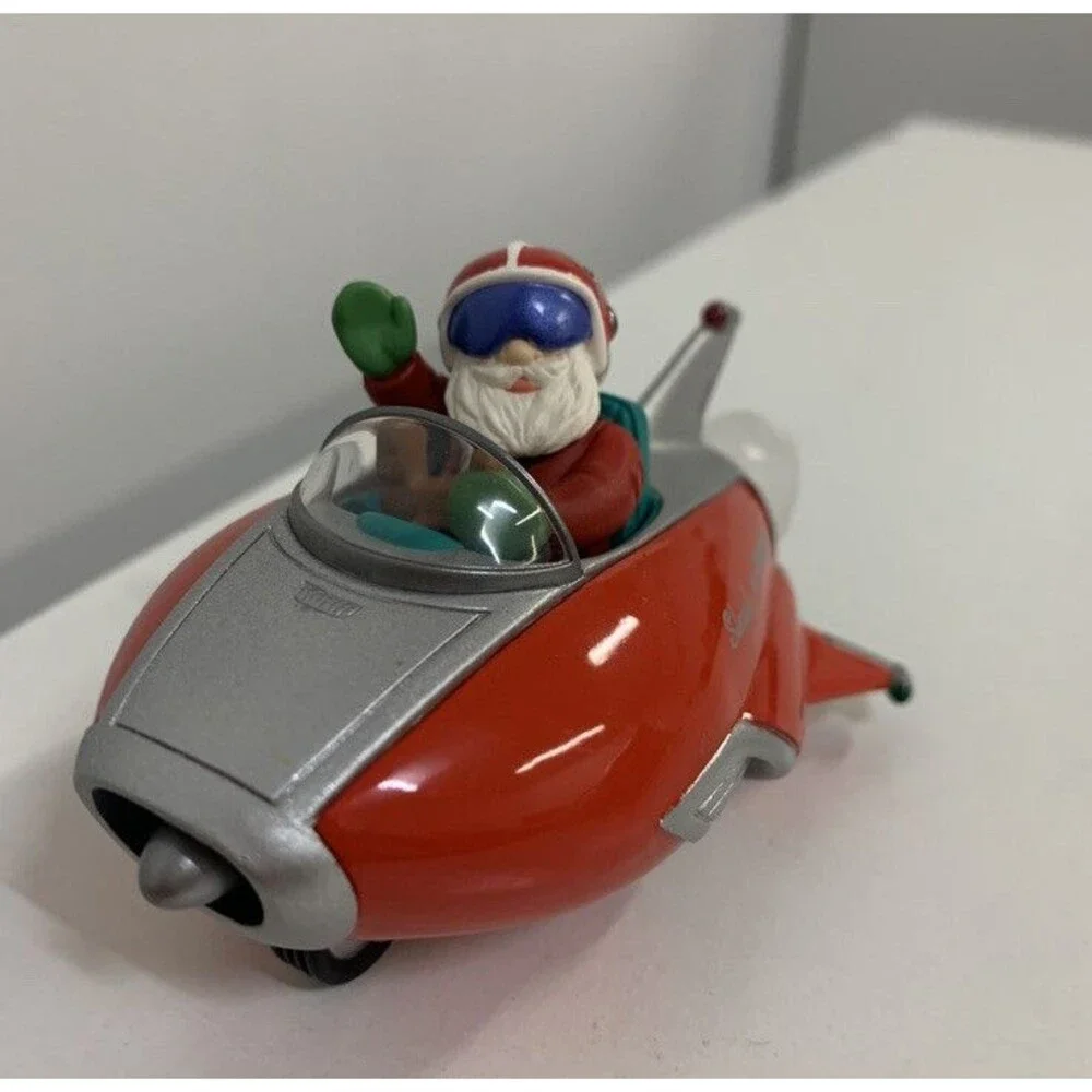 HALLMARK KEEPSAKE CHRISTMAS ORNAMENT HERE COMES SANTA SLEIGH X-2000